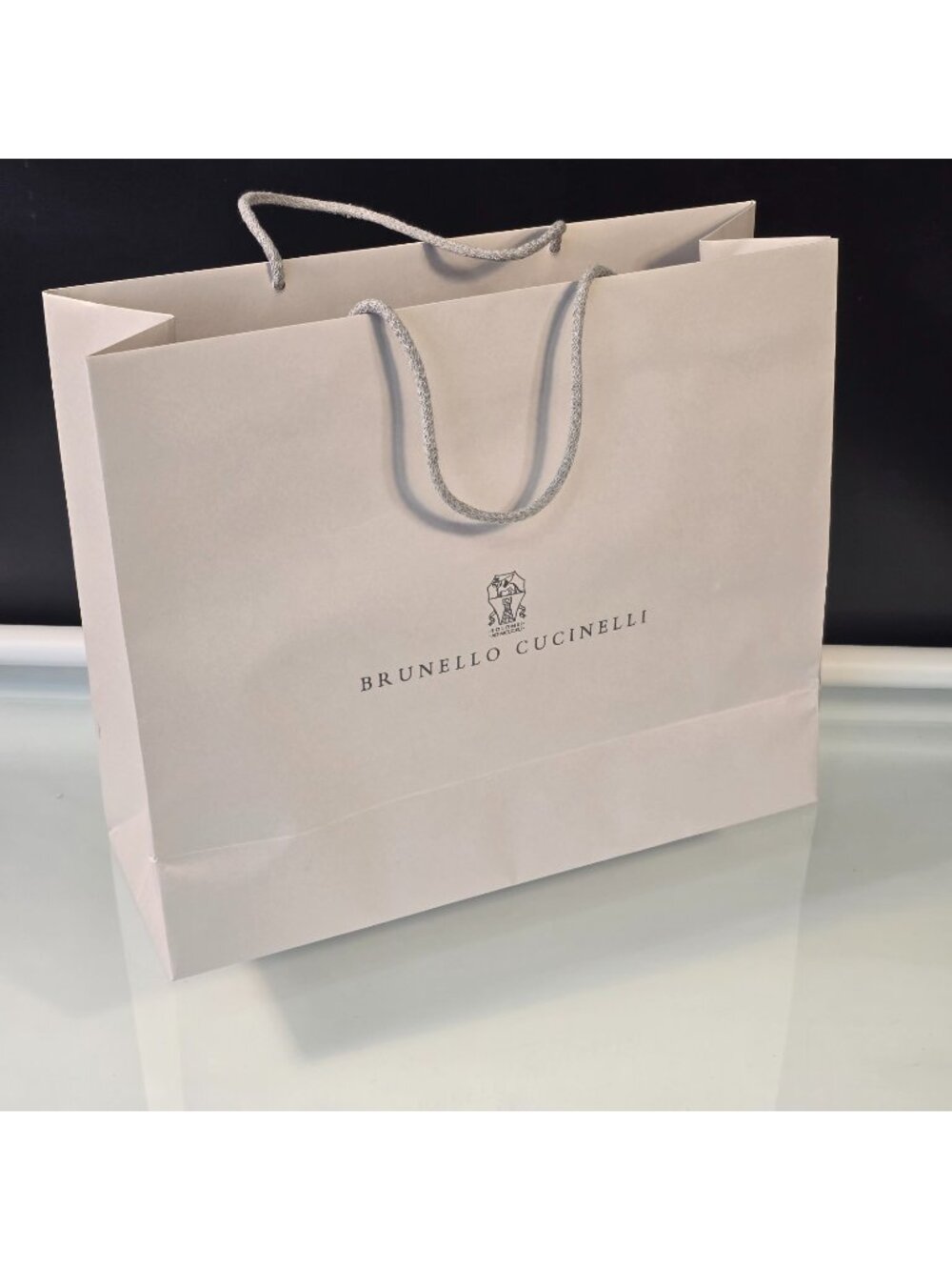 BRUNELLO CUCINELLI Authentic Large Paper Gift Shopping Bag 16.25"x13.25"x6"